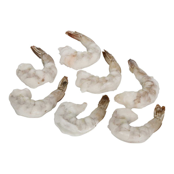 XL 26/30 Gulf White Shrimp peeled deveined tail-on 2-pound bags