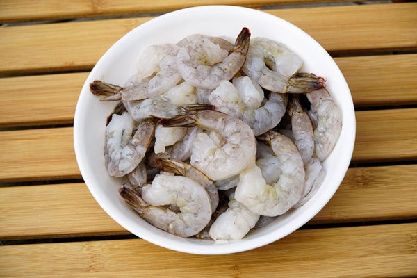 1 LB 8/12 SUPER Colossal Shrimp RAW PEELED DEVIENED TAIL ON